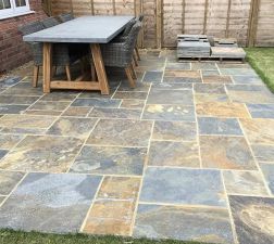 Natural slate rusty flooring tile Paves stone outdoor flooring outside stone floor